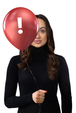 Emma with balloon